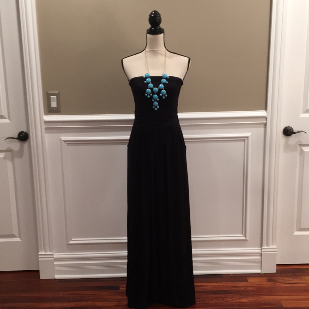 LAST ONE Black Tube Maxi Dress